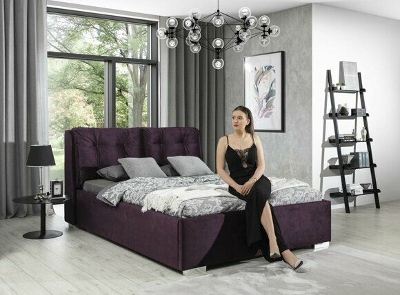 Bett Design Luxus Luxus Betten Textil Modernes Schlafzimmer 140/160/180/200 von JV Möbel