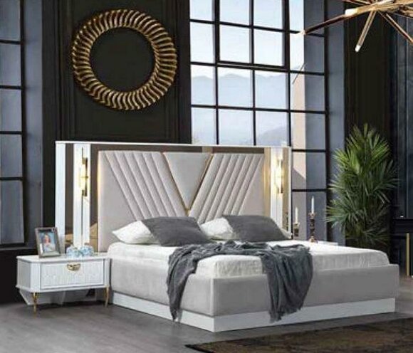 Bett Doppelbett Betten Möbel Einrichtung Schlafzimmer Möbel Design von JV Möbel