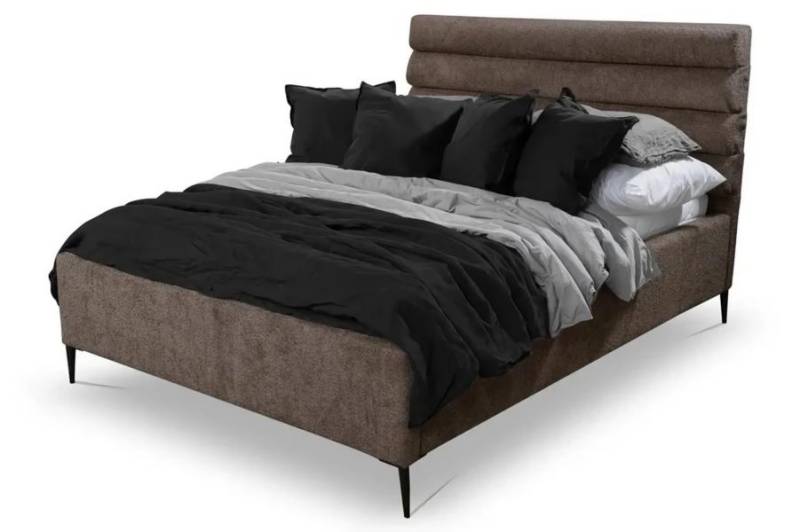 Bett Doppelbett Schlafzimmer 180сm Matratze Braun moderner Stil Hochwertig von JV Möbel