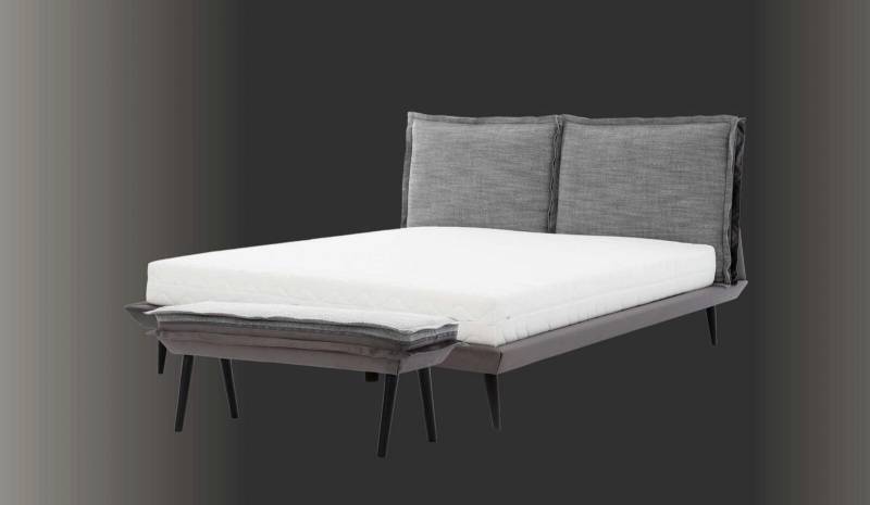 Bett Grau Schön Design Modern Luxus Betten Schlafzimmer Elegantes Möbel von JV Möbel