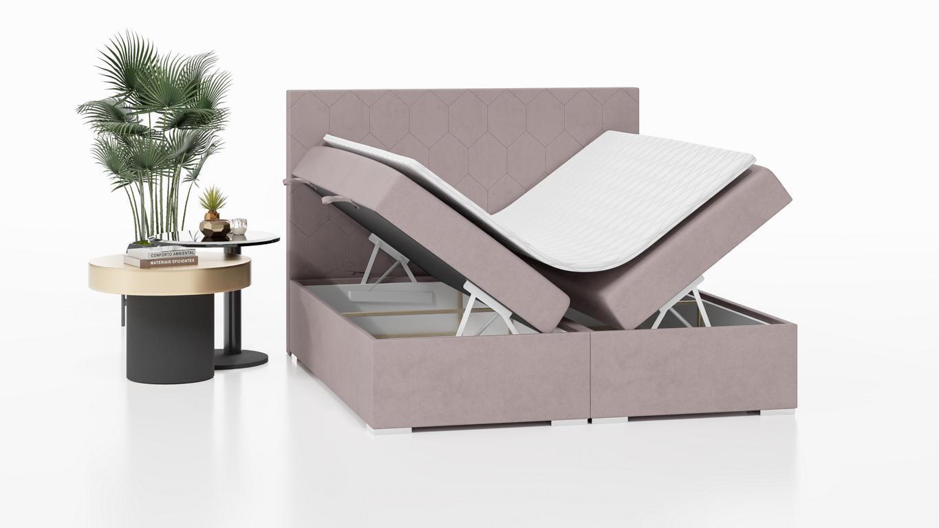 Bett Polster Design Doppelbett Schlafzimmer Textil Möbel Luxus Boxspringbett von JV Möbel