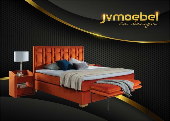 Bett Textil Schlafzimmer Möbel Moderne Betten 140x200 Bettgestell Boxspring Neu von JV Möbel