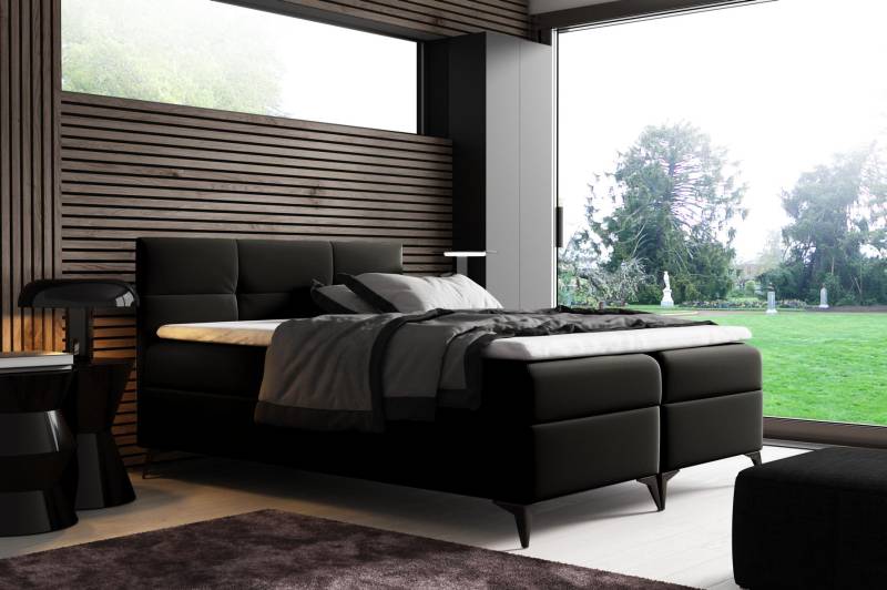 Bett mit Bettkasten 180x200 Boxspringbett Design Doppel Hotel Modern Betten Neu von JV Möbel