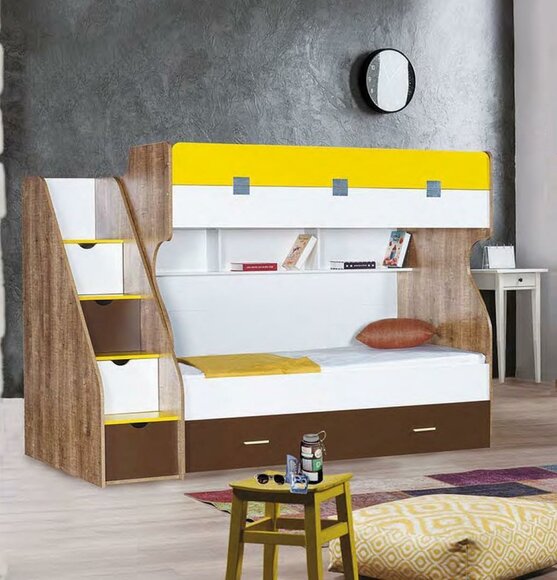 Betten Etagenbett Hochbett Doppel Betten Kinderzimmer Doppelstockbett Holz Möbel von JV Möbel