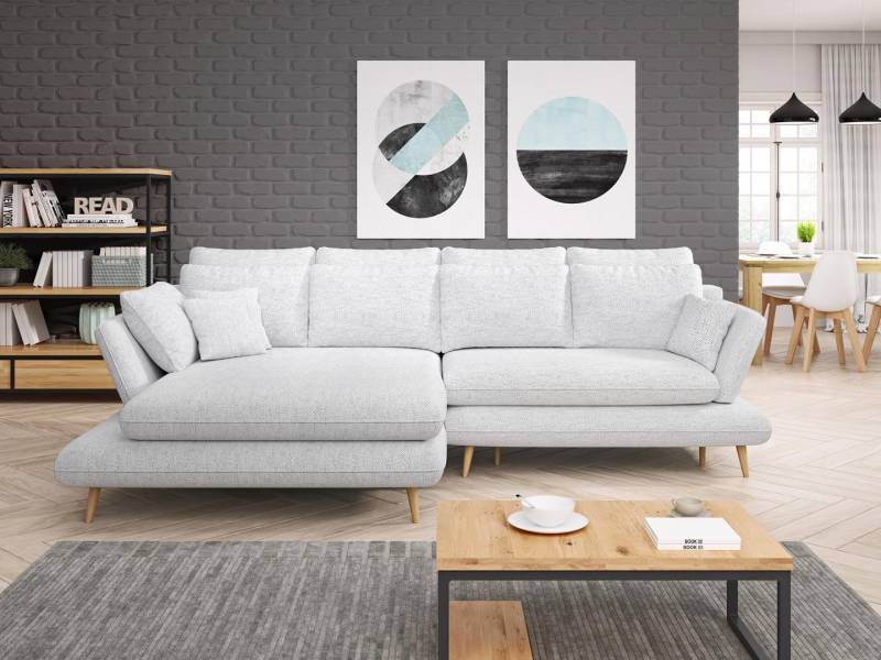 Bettfunktion Schlafsofa Ecksofa Couch Wohnlandschaft L-Form Sofa Design Sofas von JV Möbel