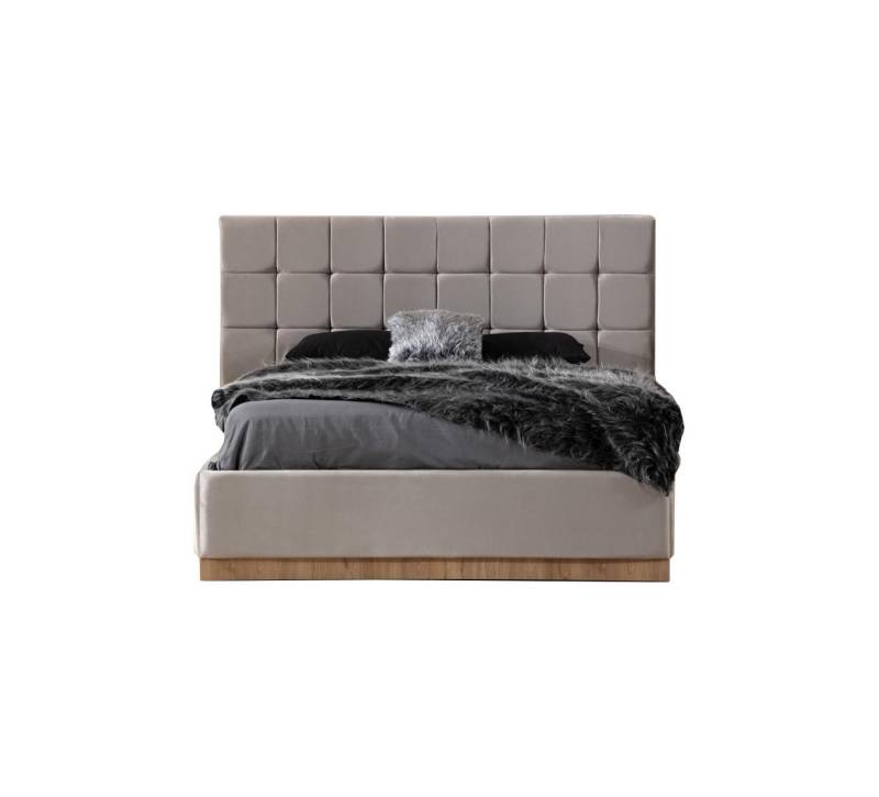 Bettrahmen bett 180 x 200 cm Bett Schlafzimmer Bettgestelle Helles Holz von JV Möbel