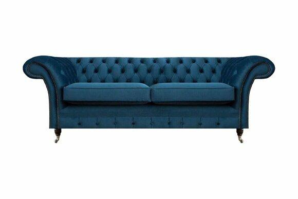 Blaue Wohnzimmer Chesterfield Sitzmöbel Luxus Couchen Designer 2-Sitzer Blaue Wohnzimmer Chesterfield Sitzmöbel Luxus Couchen Designer 2-Sitzer von JV Moebel