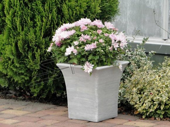 Blumenkorb Blumen Vase Gefäss Garten Terrasse Dekoration Statue von JV Möbel
