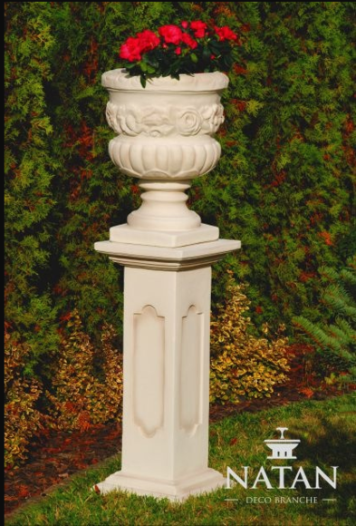 Blumenkorb Kasten Blumen Vase Gefäss Garten Terrasse Dekoration Statue von JV Möbel