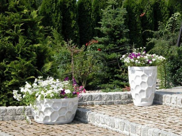 Blumenkübel Pflanz Kübel Dekoration Figur Blumentöpfe Garten Vasen von JV Möbel