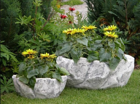 Blumenkübel Pflanz Kübel Dekoration Figur Blumentöpfe Garten Vasen von JV Möbel