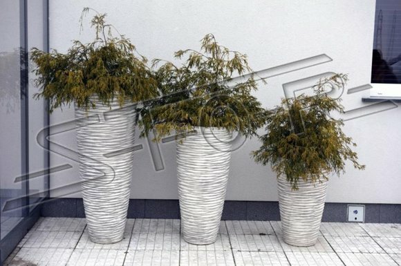 Blumenkübel Pflanz Kübel Dekoration Figur Blumentöpfe Garten Vasen von JV Möbel