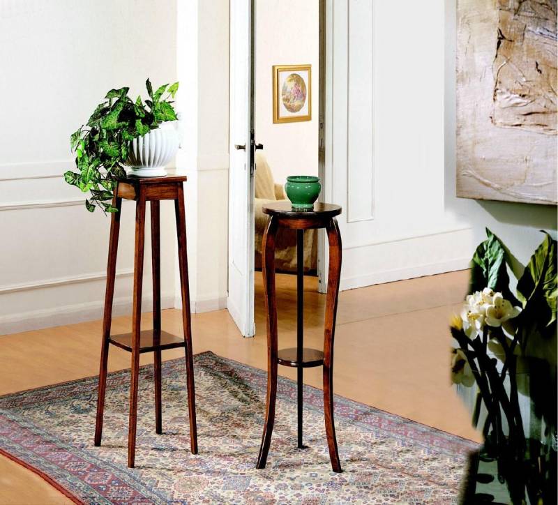 Blumenständer Blumen Ständer Vasen Ständer Massiv Echtes Holz Ablage Holz von JV Möbel
