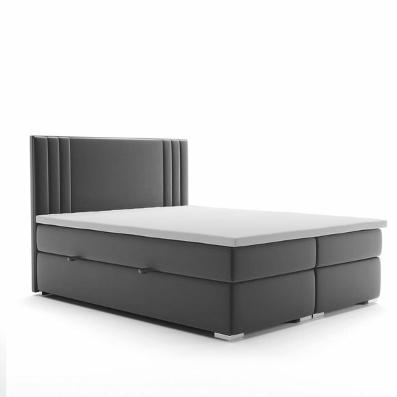 Boxspring Bett Doppel Hotel Komplett Set Matratze Topper Betten Funktion von JV Möbel