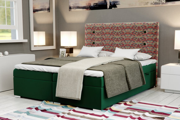 Boxspring Bett Funktion Hotel Doppel Komplett Set Topper Matratze Betten von JV Möbel
