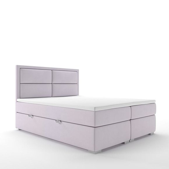 Boxspring Bett Hotel Doppel Komplett Set Topper Matratze Betten Funktion von JV Möbel