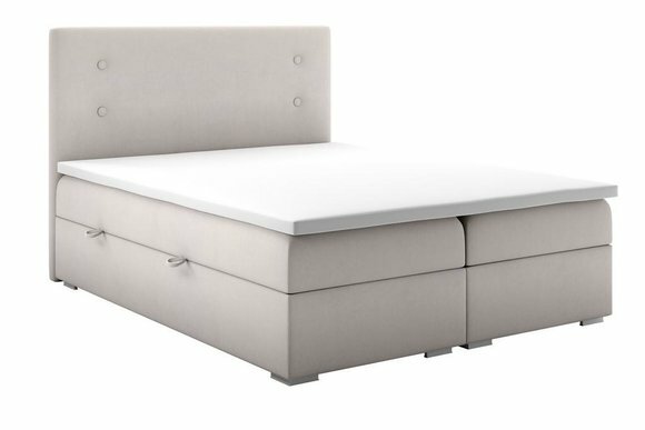 Boxspring Bett Kasten Funktion Hotel Doppel Komplett Set Topper Matratze von JV Möbel