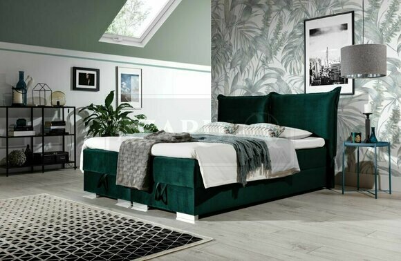 Boxspring Betten Bett Polster Kunstleder Designer Hotel Doppel Luxus von JV Möbel
