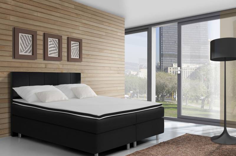 Boxspringbett Betten Bett Polster Kunstleder Designer Hotel Doppel Luxus Design von JV Möbel