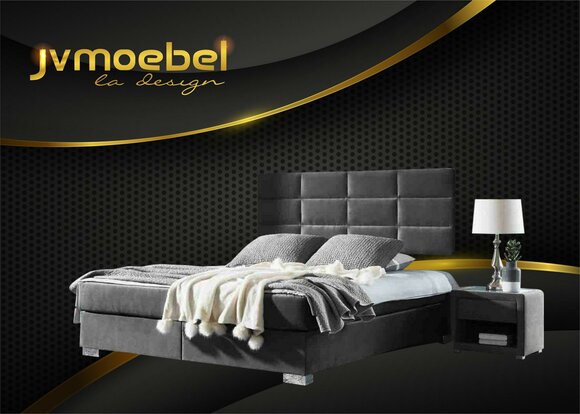 Boxspringbett Doppel Betten luxus Schlafzimmer Designer Doppelbetten 160x200 Neu von JV Möbel