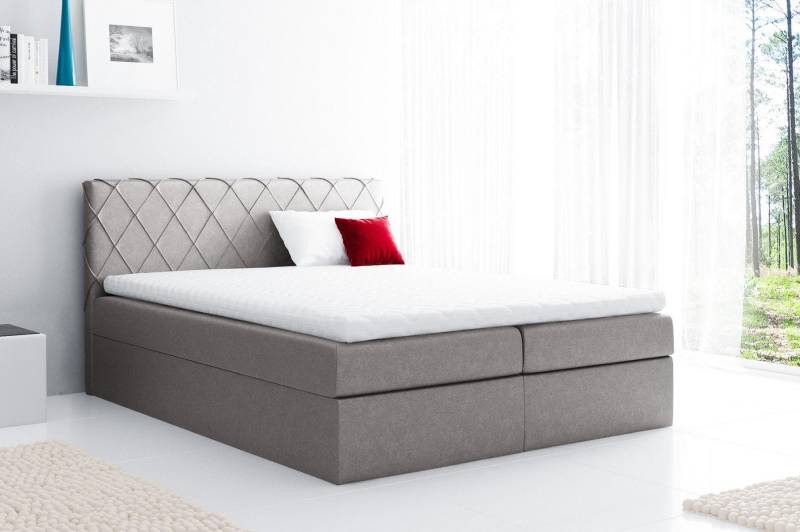 Boxspringbett Doppelbett Ehebett Bettgestell Bett Polsterbett Betten 200x200cm von JV Möbel