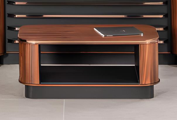 Braun Büro Couchtisch Arbeitszimmermöbel Design Tische Beistelltische Neu von JV Möbel