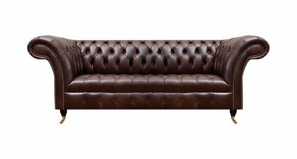 Braune Chesterfield Kunstleder Couch Designer Sitzsofa Wohnzimmer Möbel Braune Chesterfield Kunstleder Couch Designer Sitzsofa Wohnzimmer Möbel von JV Moebel