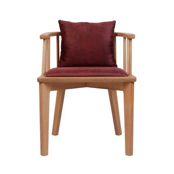 Brauner Esszimmer Stuhl Design Holzstuhl Einsitzer Polster 1-Sitzer von JV Möbel