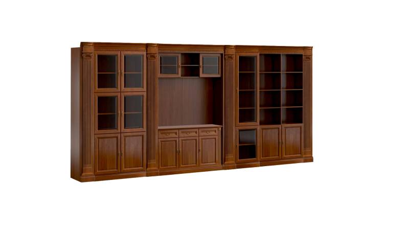 Brauner Holzschrank Designer Büroschränke Robuster Kleiderschrank Neu von JV Möbel