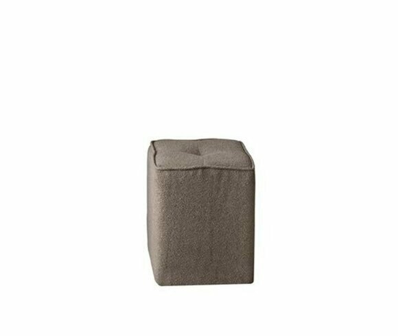 Brauner Polsterhocker Designer Einsitzer Puff Schlafzimmer Luxus Möbel von JV Moebel
