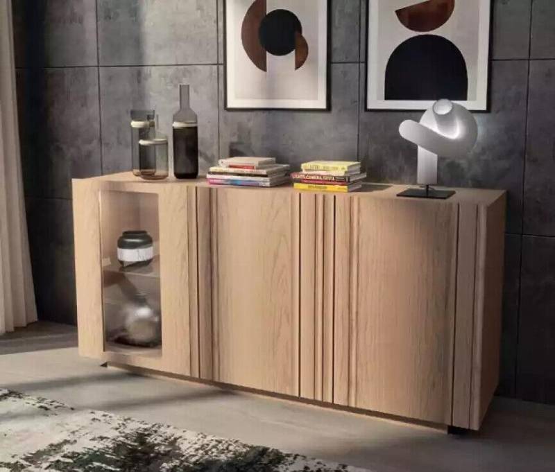 Brauner Sideboard Luxus Kommode Moderner Schrank Holz Möbel Anrichte von JV Möbel