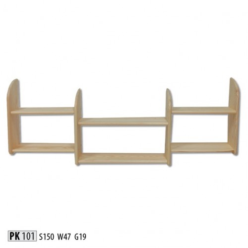 Bücherregal 150 * 19 * 47 cm Vollholz Kiefer massiv Büroregal Regal Echtes Holz von JV Möbel