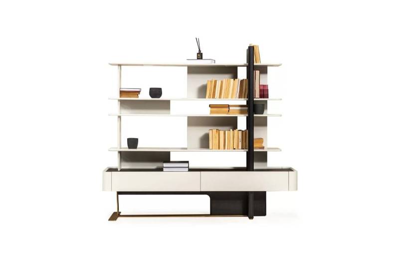 Bücherregal Büroregal Regale Bücher Holz Weiß Schranke Wohnzimmer von JV Möbel
