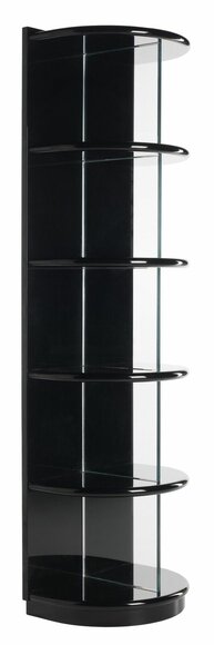 Bücherregal Eck Regale Glas Schrank Design Italienische Wohnzimmer Möbel Holz von JV Möbel