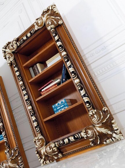 Bücherregal Schrank Wohnzimmer Bücherregal Holz Büroschrank Schränke Italien Neu von JV Möbel