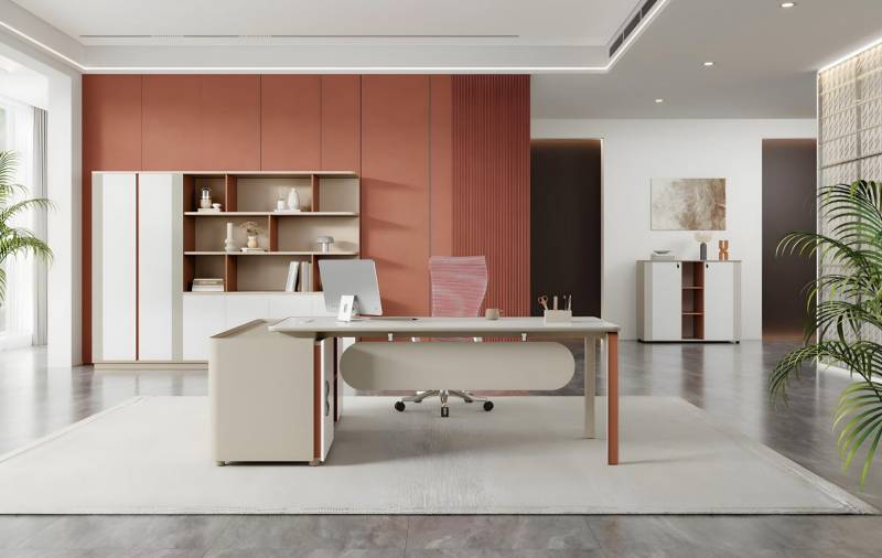 Büro Einrichtung Büroschrank Schreibtisch Homeoffice Schreibtisch Schrank 2tlg. von JV Möbel