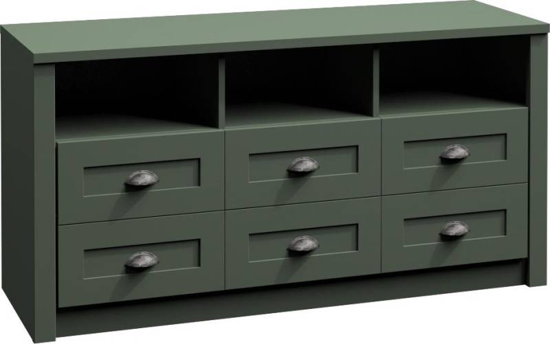 Büro Kommode Holz Schrank Holzkommode Landhaus Kommoden RTV Sideboard Sideboard von JV Möbel