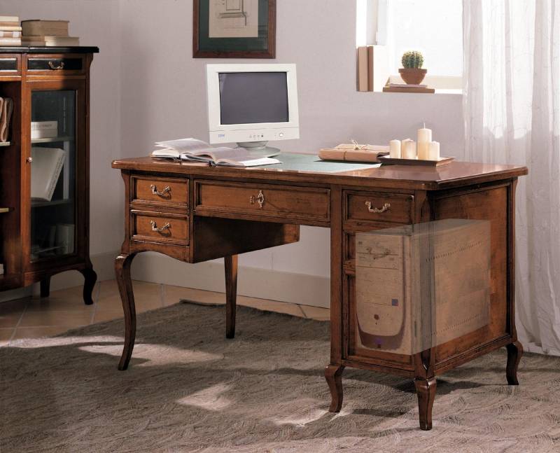 Büro Möbel Design Einrichtung Antik Holz Tisch Sekretär Schreib Tische Office von JV Möbel