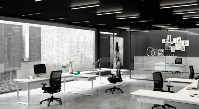 Büro Schreibtisch Eckschreibtisch Möbel Schreibtische Einrichtung Neu von JV Möbel