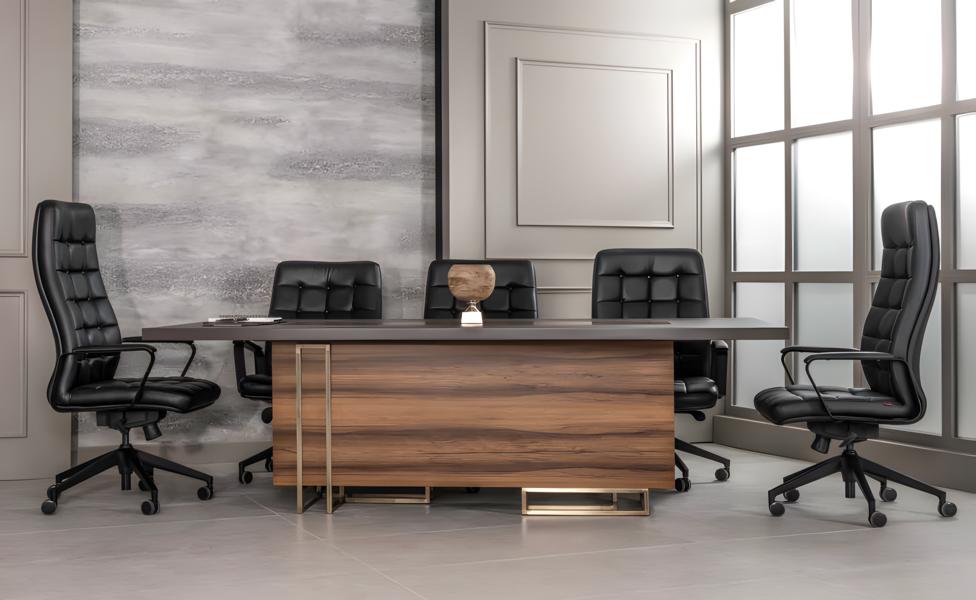 Büro Set 5x Konferenzstühle & Konferenztisch Komplettset Besprechungstisch 6tlg. Büro Set 5x Konferenzstühle & Konferenztisch Komplettset Besprechungstisch 6tlg. von JV Möbel