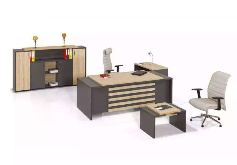 Büro Set Designer Arbeitszimmermöbel Büroschrank Schreibtisch Luxus 3tlg von JV Möbel