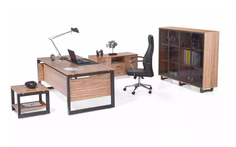 Büromöbel Schreibtisch Kommode Aktenschrank Couchtisch Einrichtung 4tlg. von JV Möbel