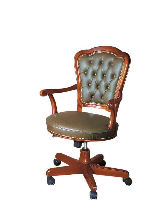 Bürostuhl Holz Chef Sessel Chesterfield Italien Möbel Braun Drehbar Neu Bürostuhl Holz Chef Sessel Chesterfield Italien Möbel Braun Drehbar Neu von JV Möbel