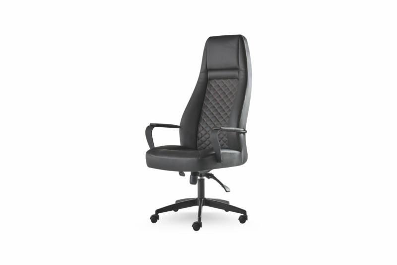 Bürostuhl Schwarz Drehsessel Arbeitszimmer Modern Büro Rollen Leder von JV Möbel