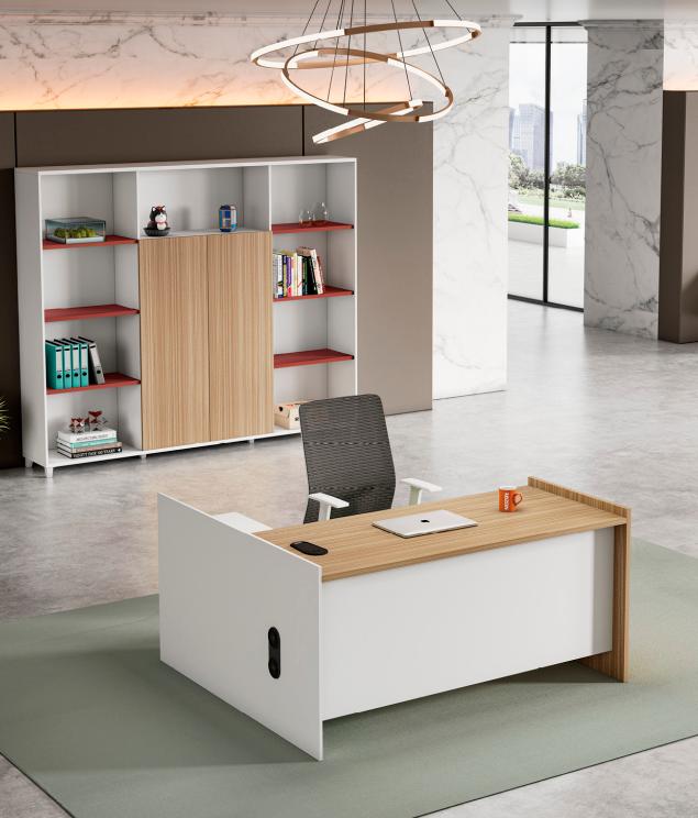 Bürotisch Schreibtisch Arbeitstisch Ecke Tisch Büromöbel Holz Weiß von JV Möbel
