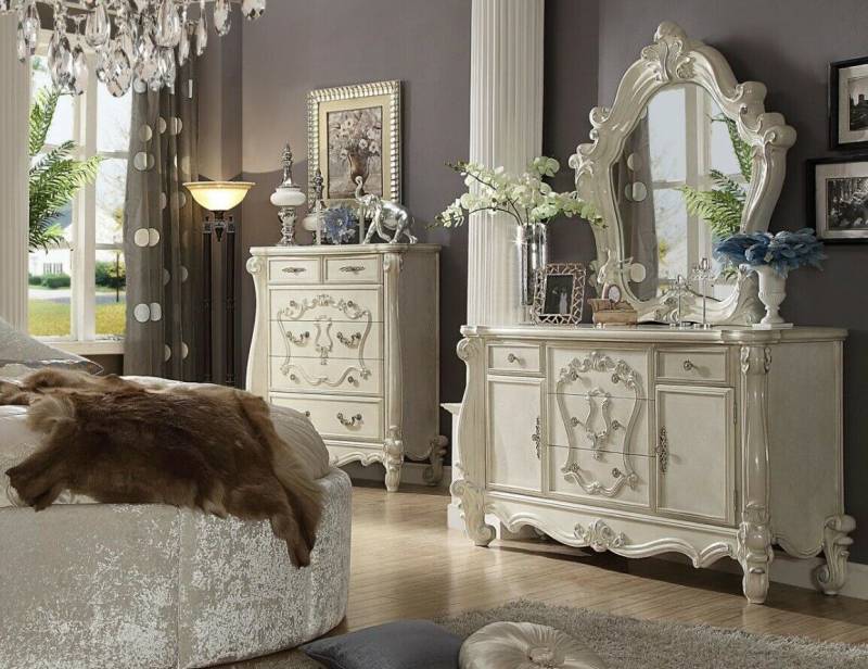 Buffet Kommode Kommoden Schrank Barock Rokoko Spiegel Anrichte von JV Möbel
