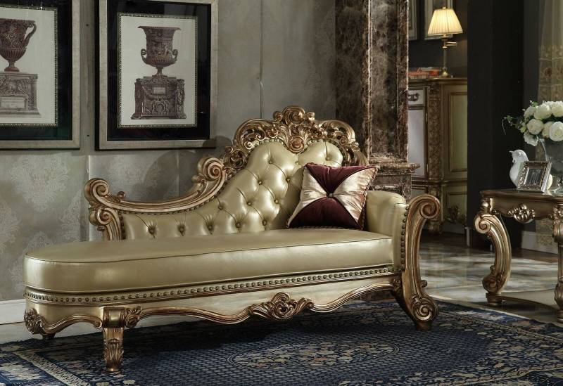 Chaiselongue Liege Relaxsessel Liegesessel Komfortliege Luxus Barock von JV Möbel