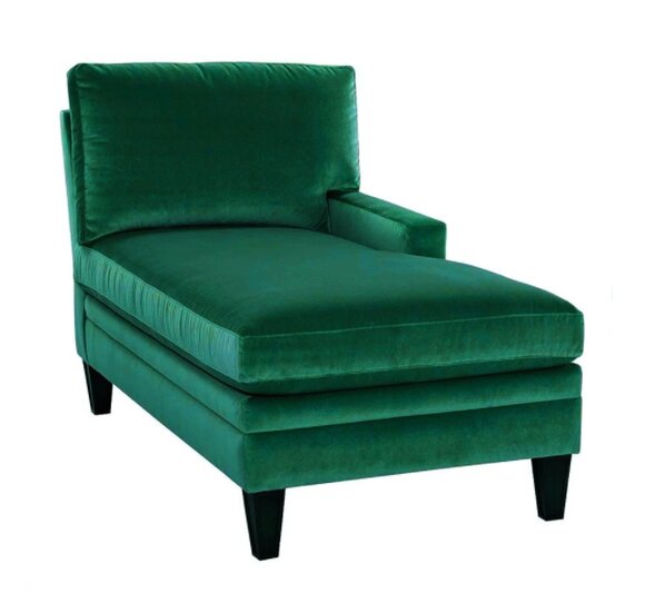 Chaiselongue Lounge Möbel Neu Wohnzimmer Modern Design Sofa Stoff Grün Textil von JV Möbel