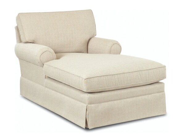 Chaiselongue Modern Design Kreative Möbel Neu Wohnzimmer Sofa Stoff Textil Beige von JV Möbel