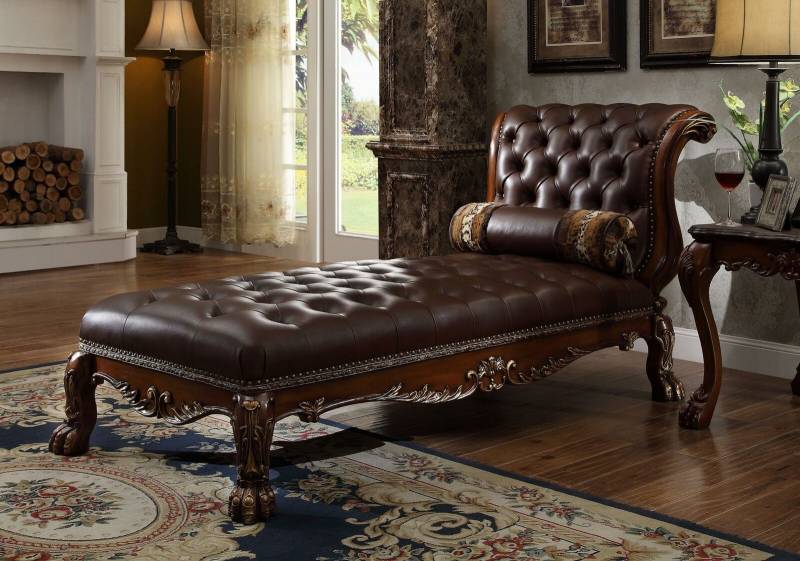 Chaiselongues Chesterfield Liege Ottomane Chaise Sofa Couch Chesterfield von JV Möbel